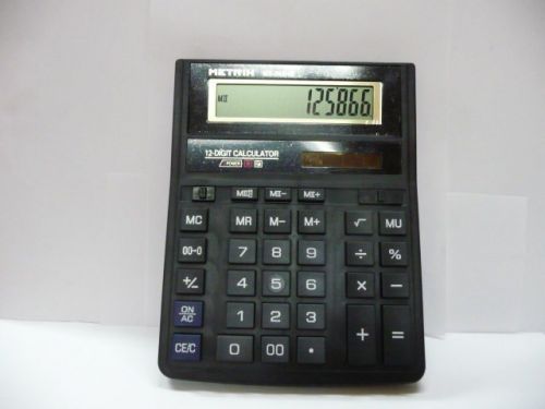 Калькулятор METRIX-888НВ 12 р-р бухг с двойн питым 17271 - Бугульма 
