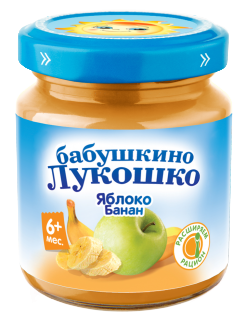 Яблоко/бананы б/сахара п.100 с 6 мес 053490 Б. ЛУКОШКО - Томск 