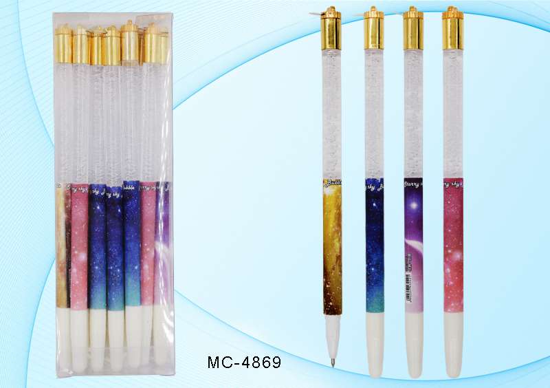 Ручка шариковая МС-4869 Космос цвет чернил синий - Санкт-Петербург 