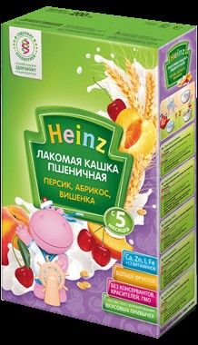 Каша 200 мол лакомая пшеница/абрикос/персик/вишня с 5 месяцев - Уральск 