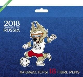 Фломастеры BFk-18064 18цв FIFA ЧМ по футболу 2018 Талисман в коробке - Орск 