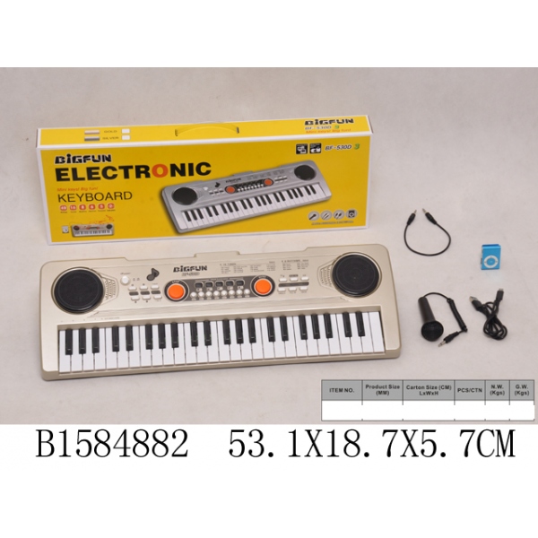 Электроорган B1584882 с микрофоном и плеером BF-530D в коробке - Пенза 