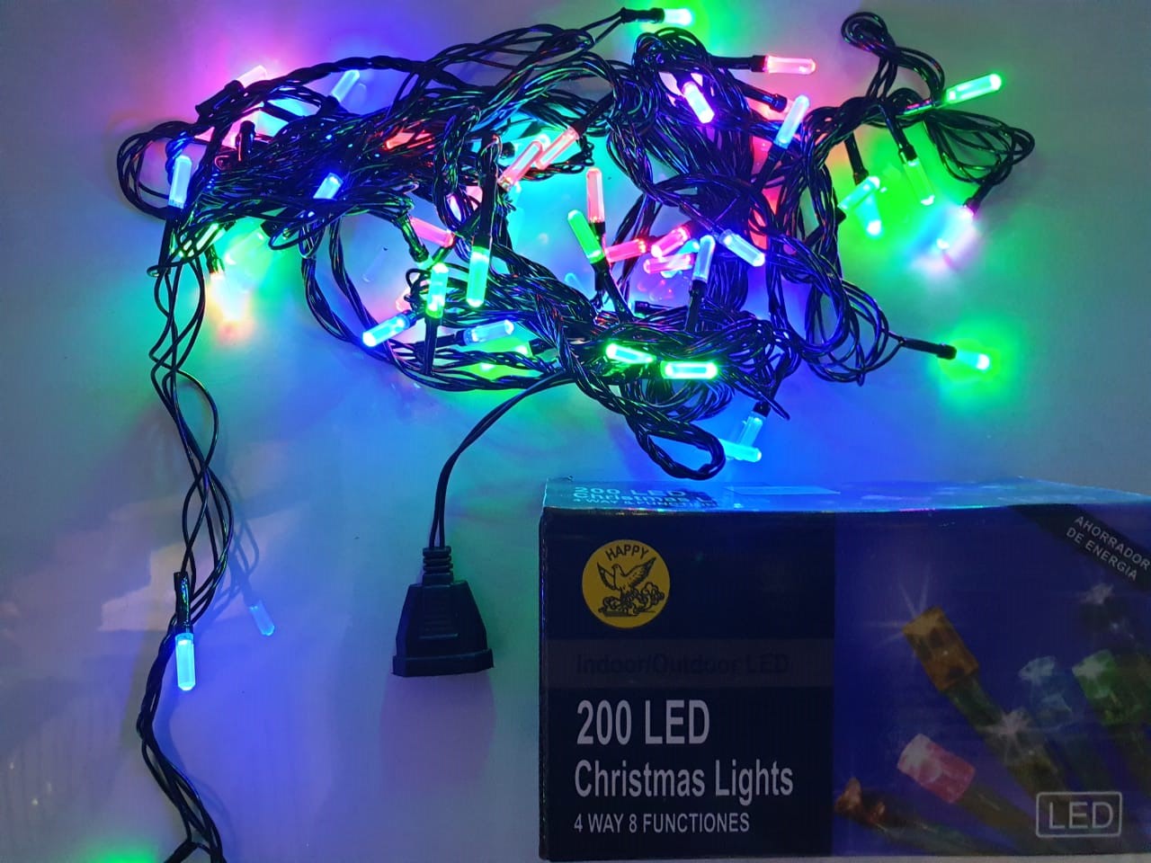 Электрическая гирлянда 004 цветная LED длина 7м дом/улица - Санкт-Петербург 