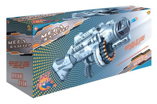 Мегабластер РТ-00926 эл/мех в наборе 40 мягких снарядов - Набережные Челны 
