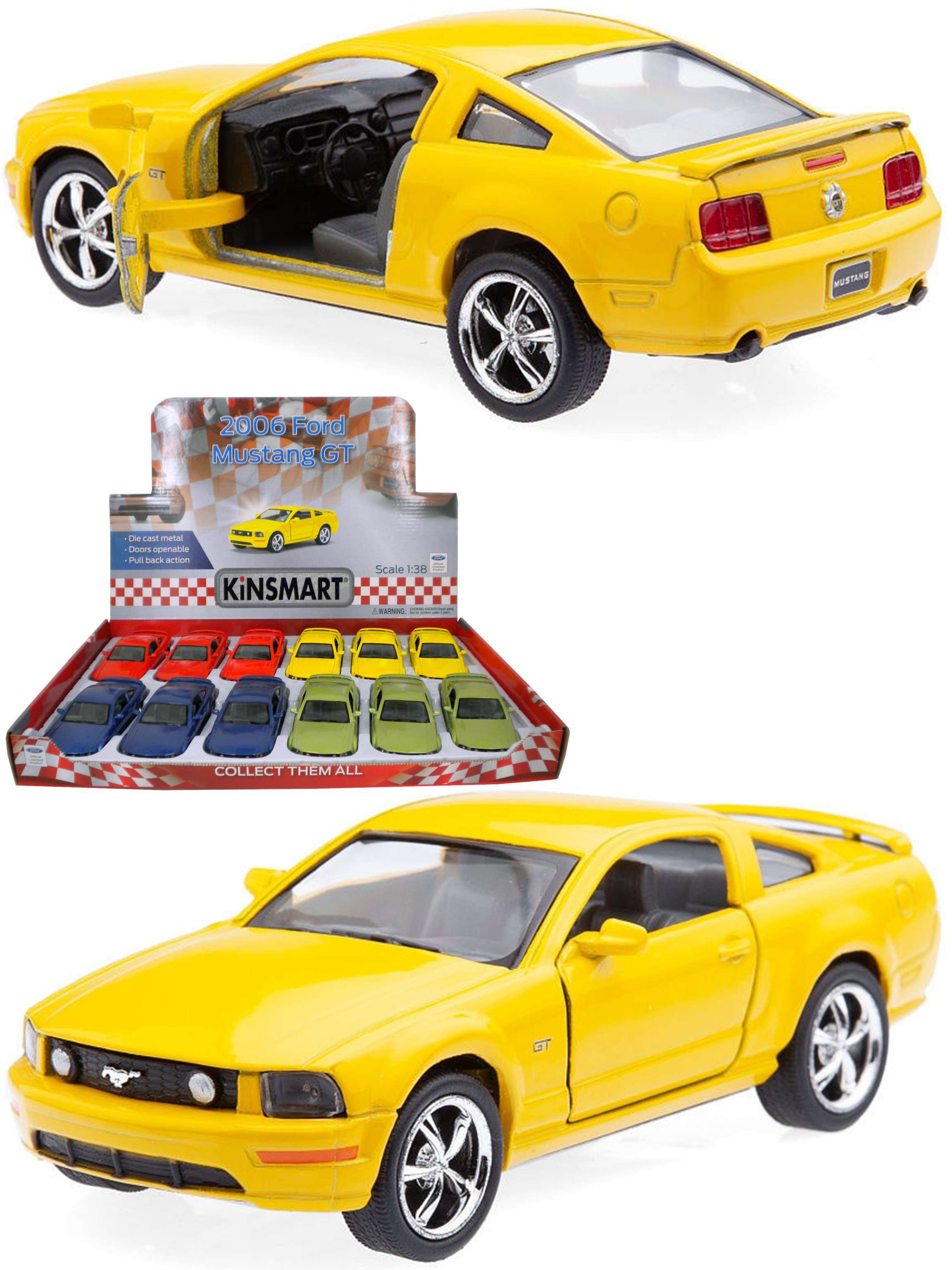 Машина KT5091D металл Ford Mustang GT инерция Кинсмарт - Ижевск 