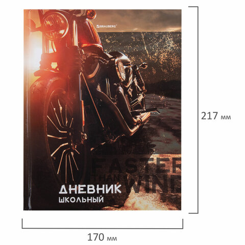 Дневник 5-11 класс 106867 Байк 48л твердый с подсказом Brauberg - Пермь 