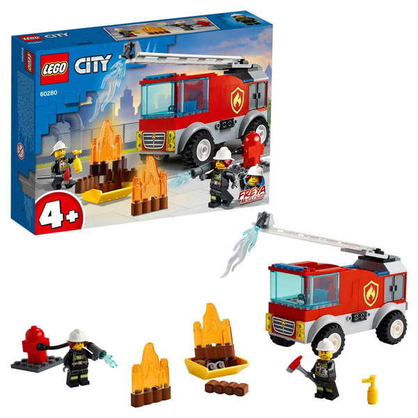 LEGO City 60280 Конструктор ЛЕГО Город Пожарная машина с лестницей - Заинск 