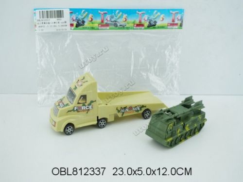 А/м 8801 автовоз военный+машинка в пакете 812337 ск - Елабуга 