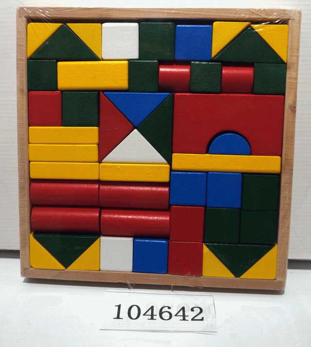 Конструктор 104642 Геометрические фигуры деревянный 23см   - Ижевск 