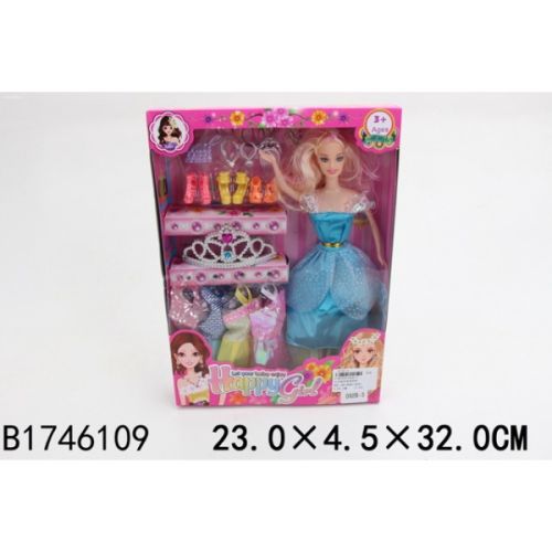 Кукла 092В-3 с набором одежды и асксессуарами В1746109 в коробке