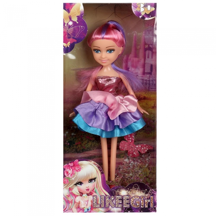 Кукла Likee Girl в платье 23см HW6006EB-Pink-LG - Киров 