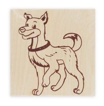 Заготовка "Собака" деревянная для выжигания НР-8349 15х15 см Рыжий кот - Казань 