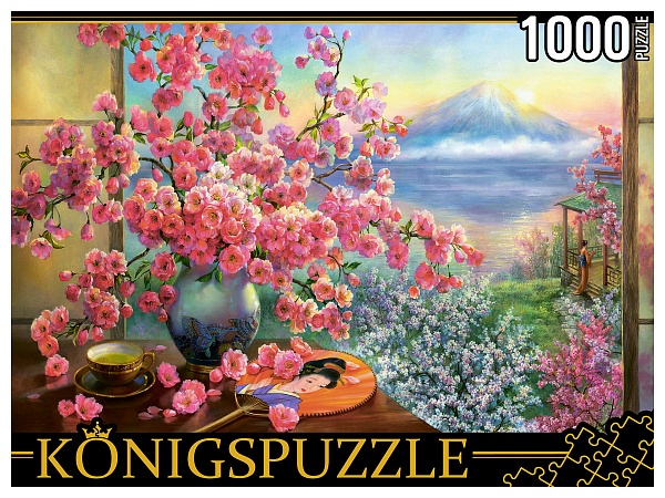 Пазл 1000эл Букет сакуры РУКК1000-3819 Рыжий кот - Бугульма 
