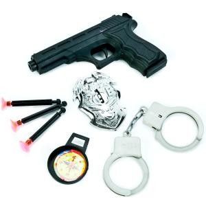 Набор "Полиция" В1534265-R пистолет, наручники,компас,значок 245750 - Омск 