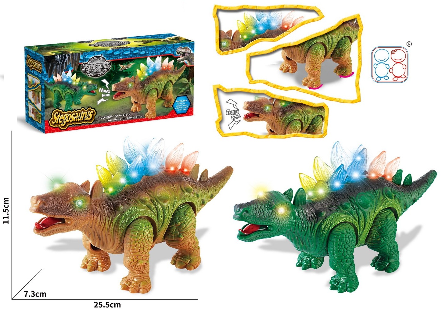 Динозавр 3306 на батарейках в коробке - Чебоксары 