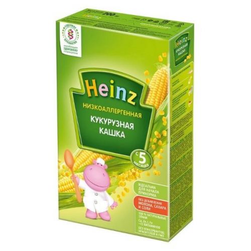 *Хайнц кашка 200 Кукуруза низкоаллергенная 5 м (15) - Омск 