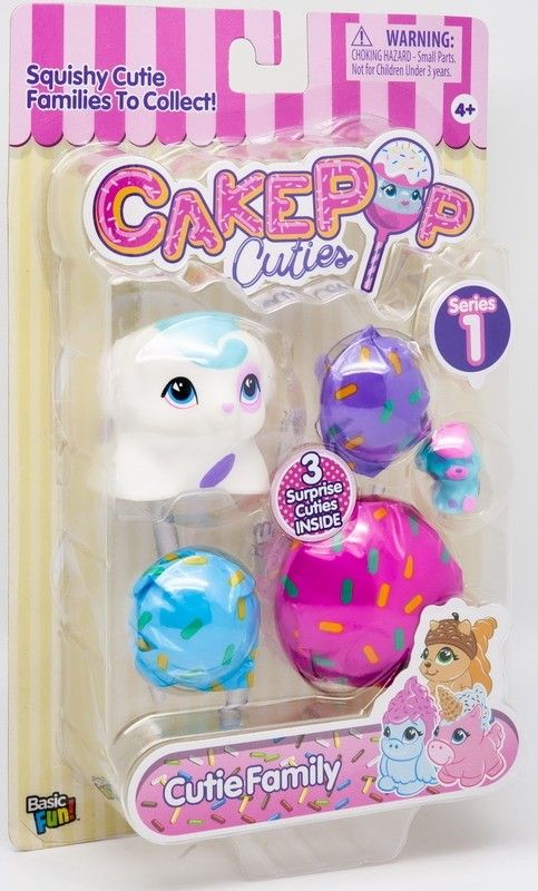 Набор игрушек 27240  Cake Pop Cuties Families 1 серия "Котят и щенки" 3шт в наборе - Елабуга 