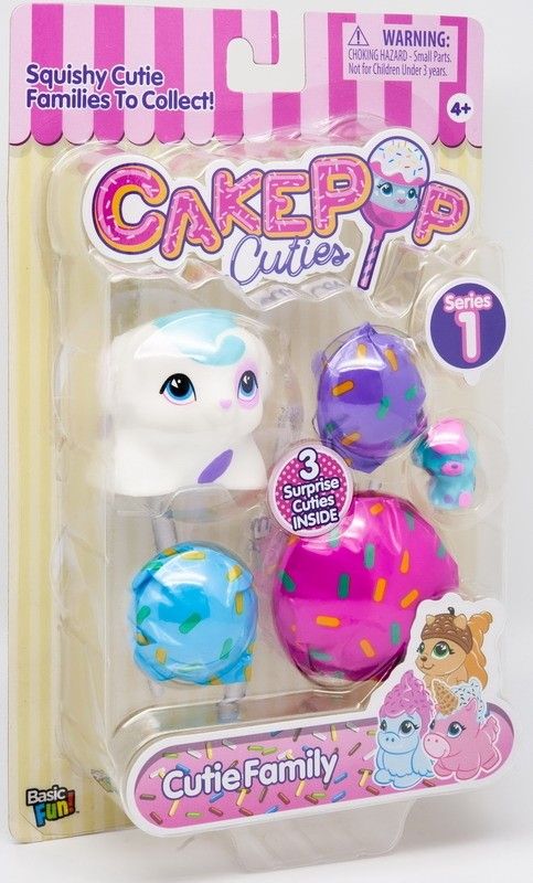 Набор игрушек 27240  Cake Pop Cuties Families 1 серия "Котят и щенки" 3шт в наборе - Альметьевск 