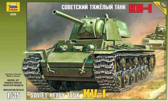 Модель сборная 3539 Советский танк КВ-1 ТМ Звезда - Киров 