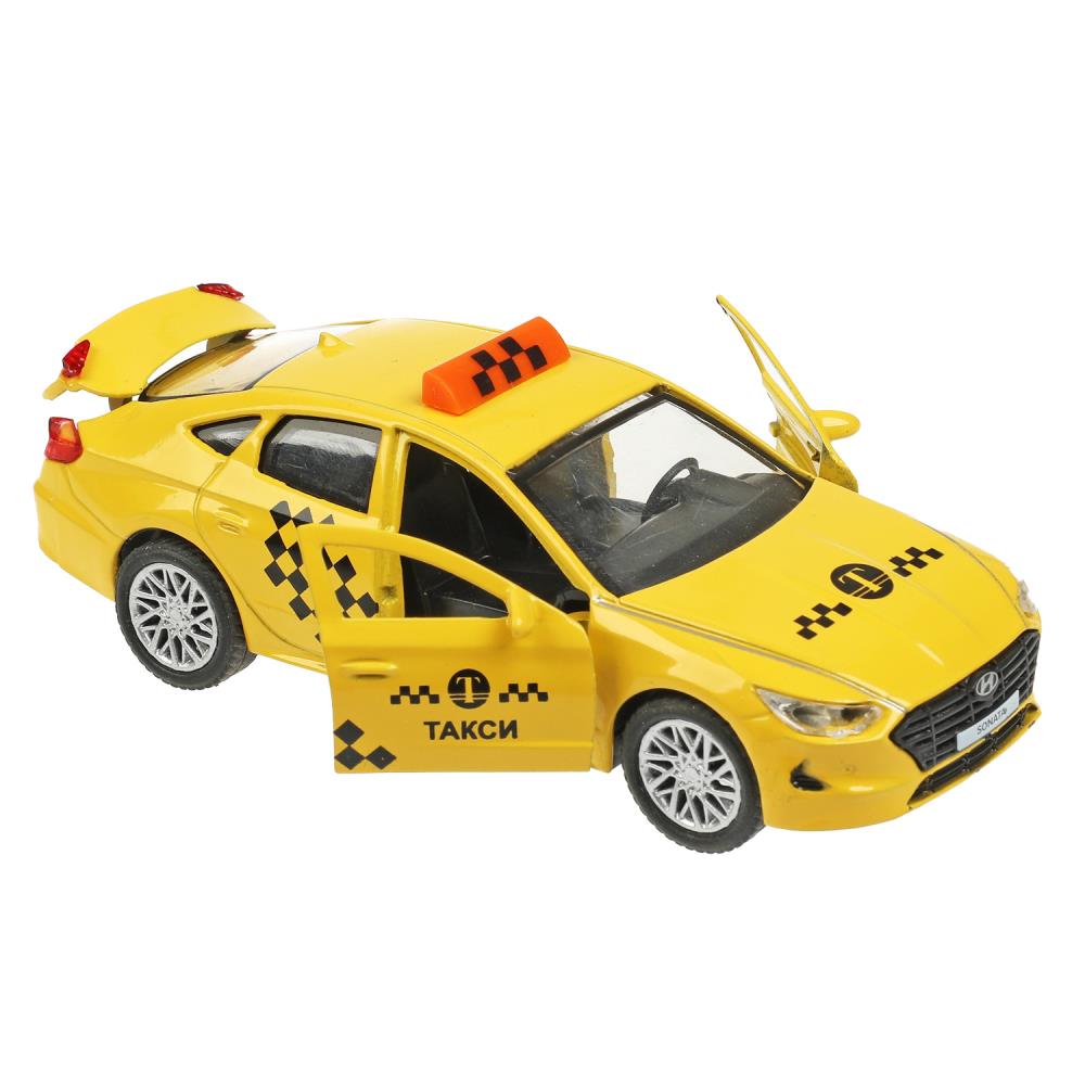 Машина SONATA-12TAX-YE металл HYUNDAI SONATA Такси 12см желтый инерция ТМ Технопарк 354033 - Тамбов 