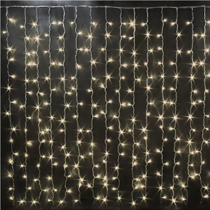 Электрическая гирлянда 081 "Дождь" белый свет LED размер 1,5*1,5м (улица) - Самара 