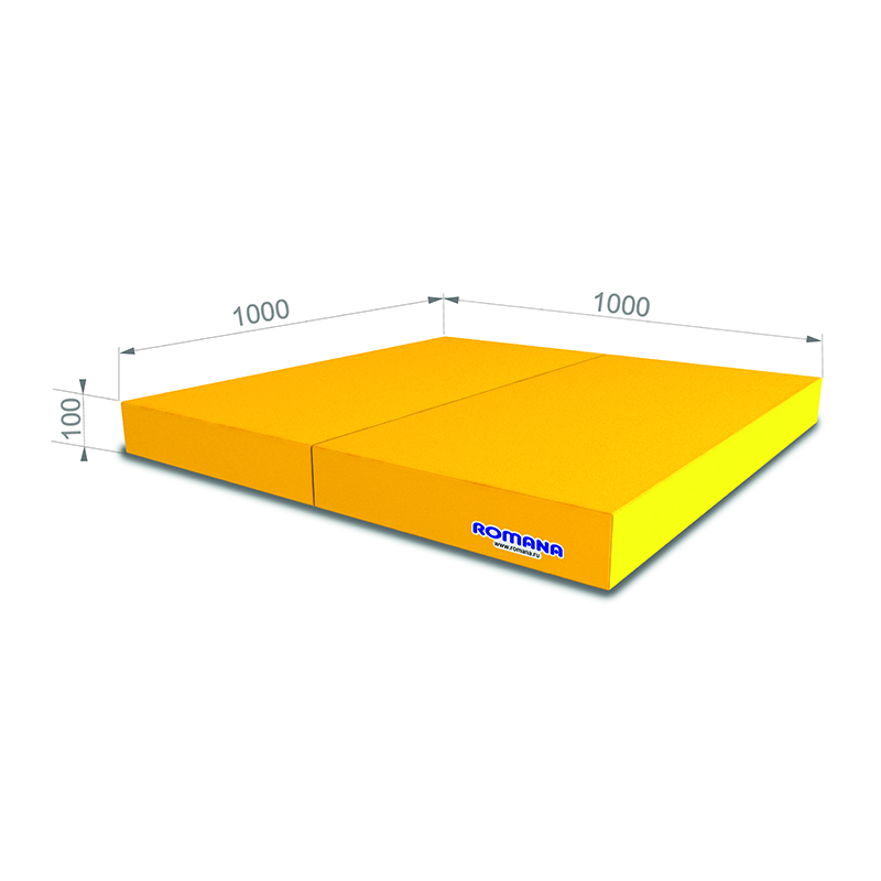 Romana 5.013.10 Мягкий щит (мат) двойной 1м желтый - Ижевск 