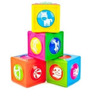 Пирамидка-кубики "Цвета,животные,игрушки,транспорт" В1487964-R в коробке Умка 245532 - Омск 