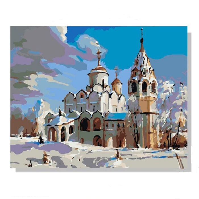Картина Покровский монастырь по номерам на холсте 50*40см КН5040291 - Волгоград 