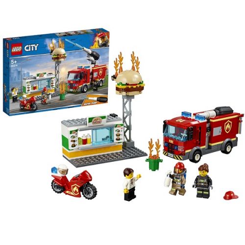 LEGO City 60214 Конструктор Лего Город Пожарные: Пожар в бургер-кафе - Москва 