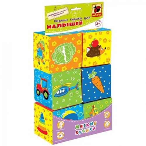 Первые кубики 8101-10 для малышей "Мой маленький мир" Vladi Toys - Томск 