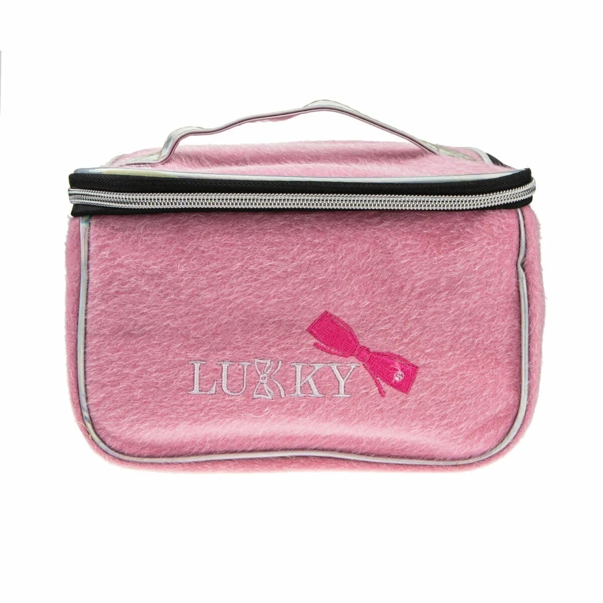 Lukky Т21413 Косметичка-чемоданчик с лого розовая 23*16*13см - Санкт-Петербург 