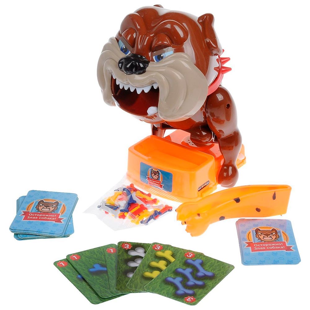 1TOY Т13557 Игра Злая собака мини Игродом
