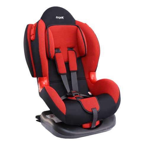 Автокресло Siger Кокон ISofix красный KRES0117 1-7лет, 9-25кг, группа 1/2 - Елабуга 