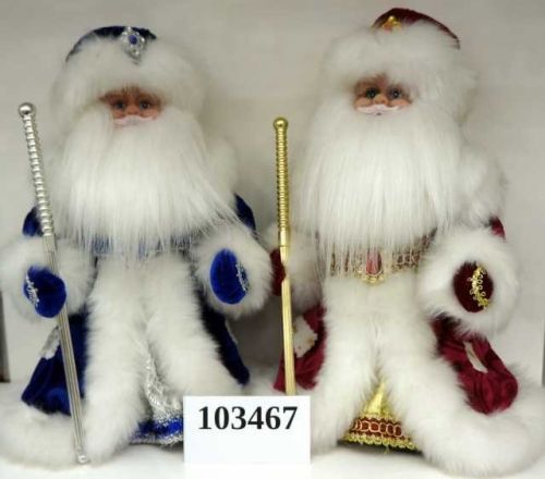 Дед Мороз 103467 озвученный 30см в коробке 2цвета - Йошкар-Ола 