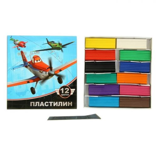 Пластилин 23011 "Disney Самолеты" 12 цветов 240г 965496 Р - Набережные Челны 