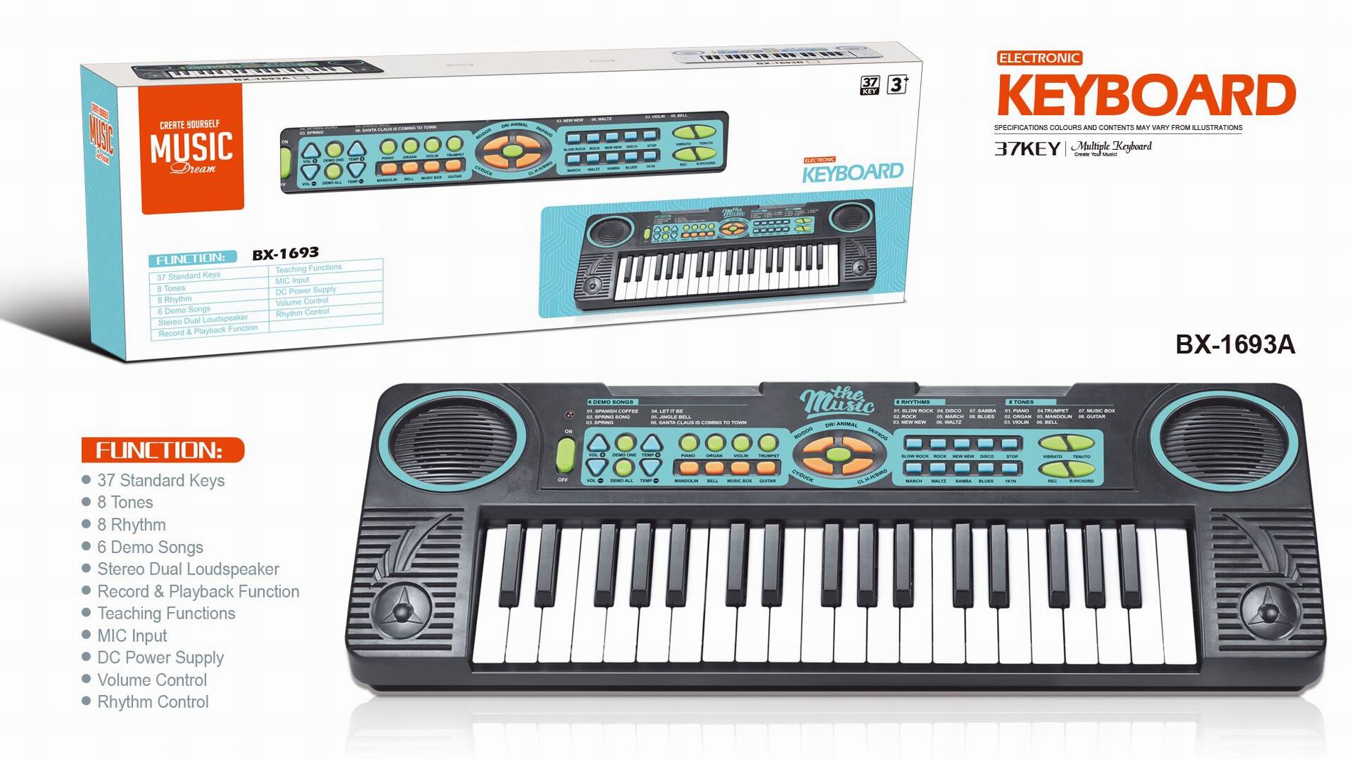 Синтезатор BX-1693 в коробке - Пенза 