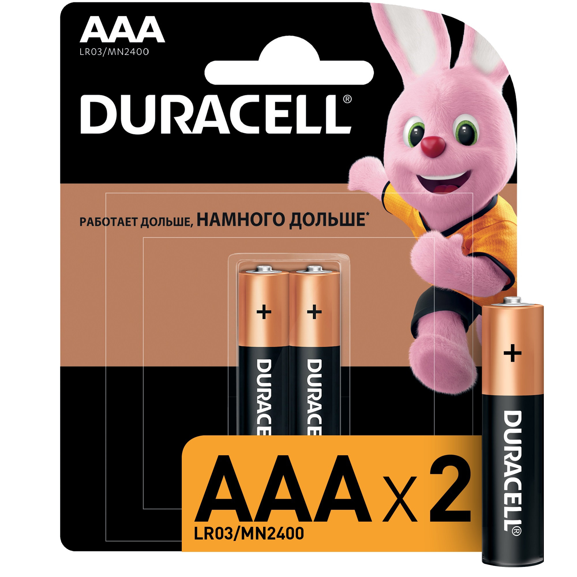 Батар Duracell Basic LR03 AAА 2xBL2  