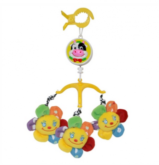 Музыкальная карусель-подвеска Цветочек (плюшевая) Lorelli toys - Магнитогорск 