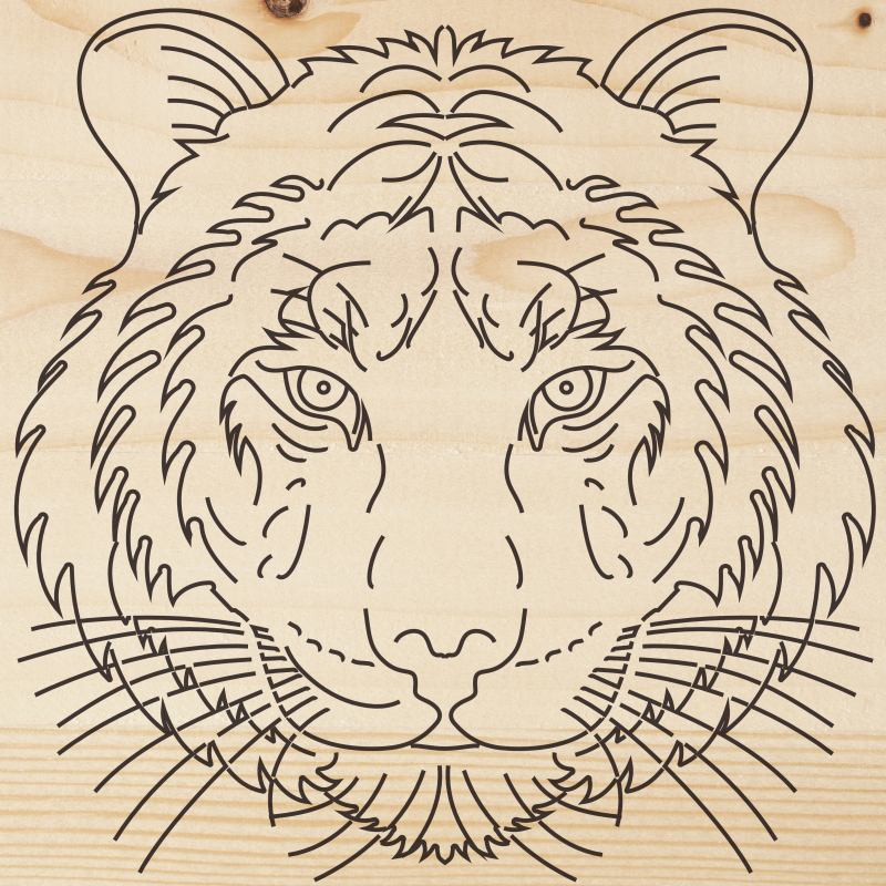 Доска для выжигания 12-0903 "Тигр"