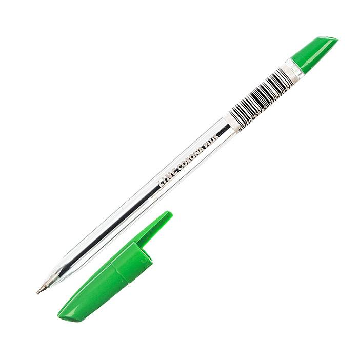 Ручка шарик. CORONA PLUS 0.7мм зеленая  3002N/green - Магнитогорск 