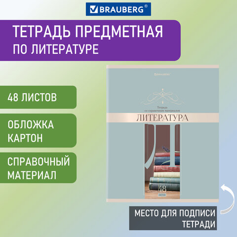 Тетрадь 48 листов 404576 линия Литература Delight Brauberg - Челябинск 