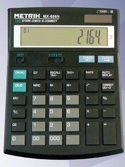 Калькулятор мх-666 метрикс 12разрядн,бухгалт 19*14 72327 Р