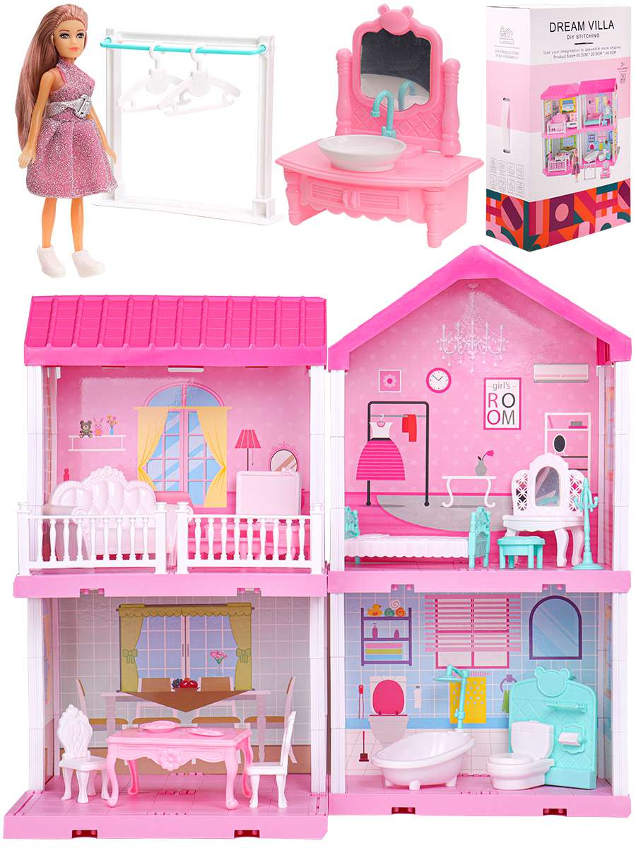 Дом кукольный 2009411 Вилла с мебелью и куклой - Тамбов 