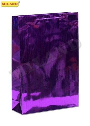 Пакет ПП-7178 подарочный ХL "Фиолетовый зигзаг" 1/12шт Миленд
