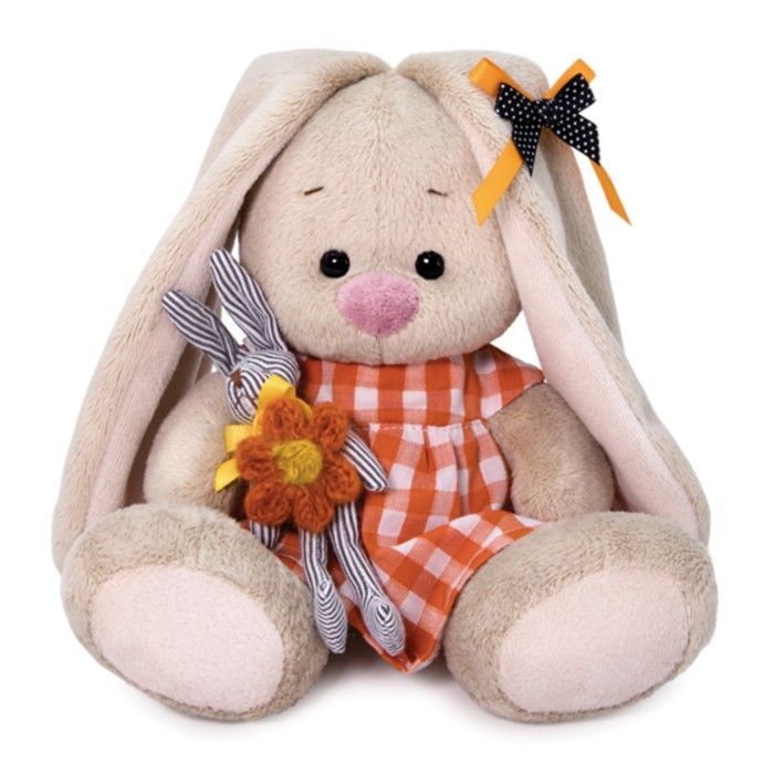 Мягкая игрушка SidX-376 Зайка Ми в оранжевом платье с зайчиком (малыш) ТМ Budibasa - Альметьевск 
