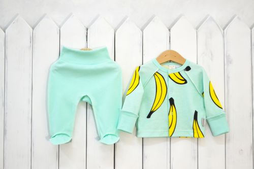 КН65/3-И Комплект р. 56 для новорожденных "Bananamama" (цвет мята) Бэби Бум - Пенза 