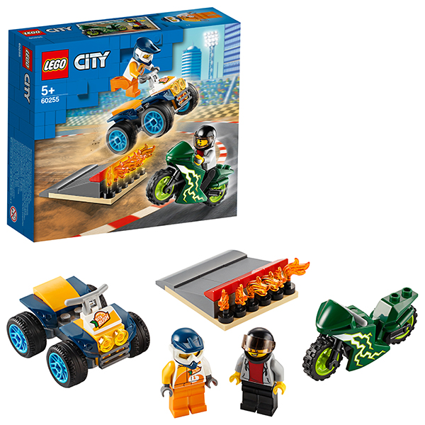 LEGO City 60255 Конструктор ЛЕГО Город Turbo Wheels Команда каскадёров