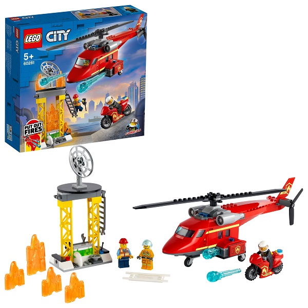 LEGO City 60281 Конструктор ЛЕГО Город Спасательный пожарный вертолёт - Москва 