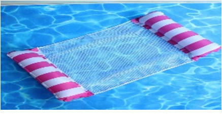 Детский гамак для плавания 31900015 с надувными валиками 120х70см цвет: розовый - Саратов 