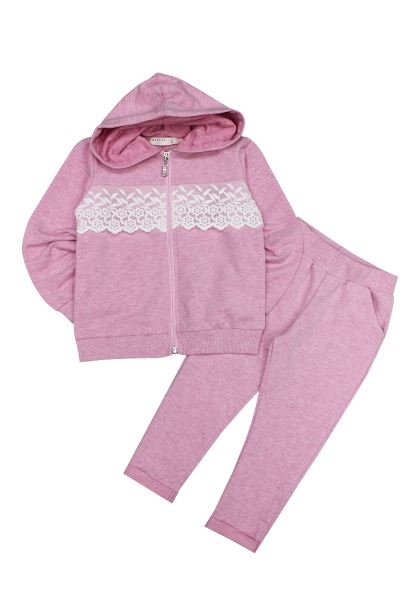 Спортивный костюм для девочки Кружево 13006 р. 80,86,92,98,104 цвет: розовый Турция - Чебоксары 
